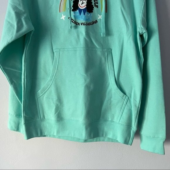 🍉 Melissa Villaseñor Laughing with Myself Mint Graphic Hoodie - Picture 4 of 10